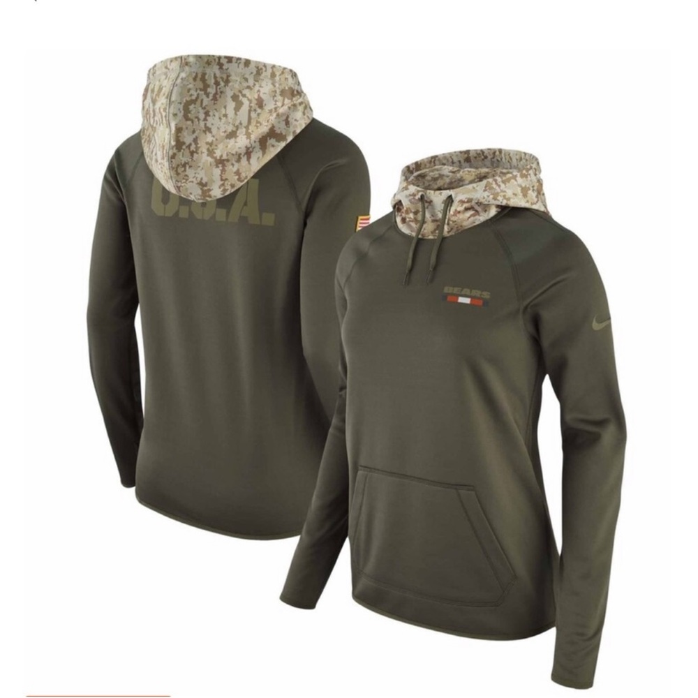 Large Nike Chicago Bears Salute to Service Hoodie
